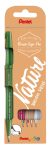 Pentel Brush Sign Pen kalligrafikus hajlékony hegyű ecsettoll szett 4 db-os - olívazöld, burgundi, világosbarna, szürke Pentel Brush Sign Pen kalligrafikus hajlékony hegyű ecsettoll szett 4 db-os - olívazöld, burgundi, világosbarna, szürke