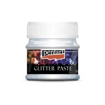 Pentart Glitterpaszta közepes 50 ml ezüst