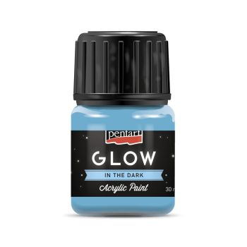 Pentart GLOW Sötétben világító akrilfesték 30 ml Blue