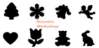   Domborító / Embossing készlet cserélhető fejjel - 8 virág mintával
