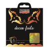 Dekorfólia hologram arany 14 x 14 cm, 5 db/csomag Dekorfólia hologram arany 14 x 14 cm, 5 db/csomag