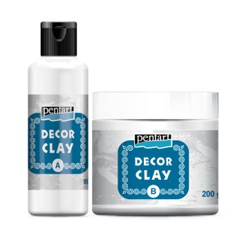 Pentart Decor clay szett, 200 g + 80 ml