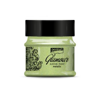 Glamour  metál akrilfesték  zöldarany 50ml