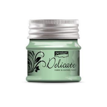 Pentart Delicate textil- és bőrfesték 50 ml zöldezüst