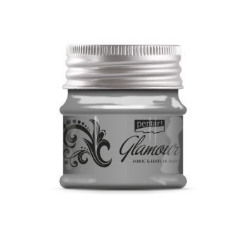 Pentart Glamour textil- és bőrfesték 50 ml ezüst