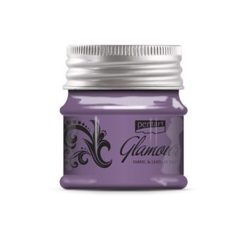 Pentart Glamour textil- és bőrfesték 50 ml lilaezüst