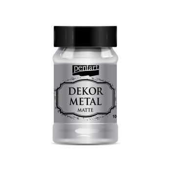 Pentart Dekormetál matt 100 ml  ezüst