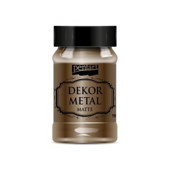 Pentart Dekormetál matt 100 ml csokoládé