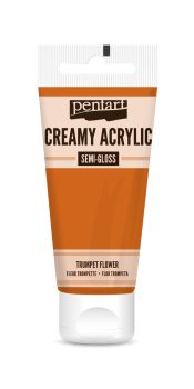 Pentart Krémes akrilfesték selyemfényű 200 ml trombitavirág