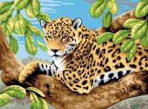 Kreatív hobby - Leopard a fán