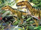 Kifestő készlet akrilfestékkel, gyerekeknek - 30x40 cm - Számos kifestő készlet - Dinoszauruszok