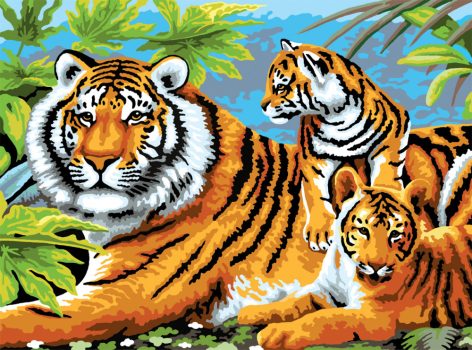 Kreatív hobby - Tigris és kölykei
