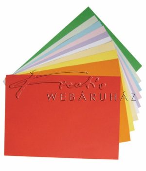 Színes papír iskolásoknak, 10 db különböző színű A4 lap, 80gr