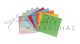 Egyszerű, alapszínes hajtogató készlet (origami papír) gyerekeknek, 20x20 cm, 100 lap, 10 színű vegy