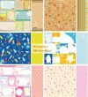Scrapbook papír, meghívó mintás, színes csomag, kétoldalas: 6 lap, 12 minta Scrapbook papír, meghívó mintás, színes csomag, kétoldalas: 6 lap, 12 minta