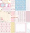 Scrapbook papír, meghívós, pasztell színes csomag, kétoldalas: 6 lap, 12 minta Scrapbook papír, meghívós, pasztell színes csomag, kétoldalas: 6 lap, 12 minta