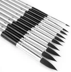 Soft Grip ecset - Lapos ecset, Black Taklon szőrrel - 3/4-es méret Soft Grip ecset - Lapos ecset, Black Taklon szőrrel - 3/4-es méret
