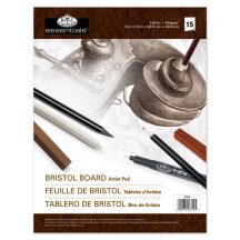   Bristol vázlattömb - Nagyon síma, pergamenszerű felületű papírok - 23x30,5cm - 220gr, 15 lap
