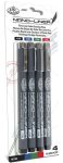 Tűfilc készlet, Nano-Liner 05, fekete, piros, kék, zöld - 4db-os készlet Tűfilc készlet, Nano-Liner 05, fekete, piros, kék, zöld - 4db-os készlet