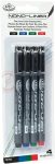 Tűfilc készlet, Nano-Liner 02, fekete, piros, kék, zöld - 4db-os készlet Tűfilc készlet, Nano-Liner 02, fekete, piros, kék, zöld - 4db-os készlet