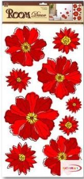 Falmatrica - Piros virágok