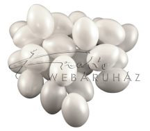   Műanyag tojás, fehér: Méret: 4,5cm, 6cm, 7cm, 8cm, 10cm, 12cm,
