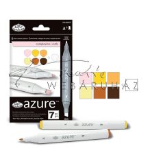 Filctoll készlet, AZURE Marker, 6+1 db-os, Bőr színek