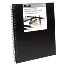   Vázlatköyv - Fekete spirálkötéses vázlatkönyv - Royal SketchBook A4