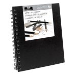 Vázlatköyv - Fekete spirálkötéses vázlatkönyv - Royal SketchBook A5