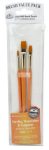 Kreatív hobby - Ecsetkészlet - Gold taklon- 2, 6, 10 Kreatív hobby - Ecsetkészlet - Gold taklon- 2, 6, 10