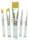 Kreatív hobby - Ecsetkészlet - Gold taklon - Soft Grip - 5db Kreatív hobby - Ecsetkészlet - Gold taklon - Soft Grip - 5db