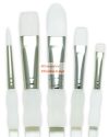 Kreatív hobby - Ecsetkészlet - White taklon, vegyes - Soft Grip - 5db Kreatív hobby - Ecsetkészlet - White taklon, vegyes - Soft Grip - 5db