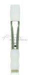 Ecset, Soft Grip fehér szintetikus ecset lapos ecset 8 Ecset, Soft Grip fehér szintetikus ecset lapos ecset 8