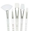 Ecsetkészlet, Soft Grip hosszú nyelű ecsetek White Taklon Ecsetkészlet, Soft Grip hosszú nyelű ecsetek White Taklon