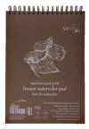 Vázlattömb - SMLT Brown watercolor authenticpad, spirálos - barna, 280gr, 20 lapos A5 Vázlattömb - SMLT Brown watercolor authenticpad, spirálos - barna, 280gr, 20 lapos A5