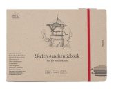   Vázlattömb - SMLT Sketch authenticbook - Natúr fehér, 100gr, 32 lapos, 17,6x24,5cm