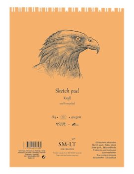 Vázlattömb - SMLT Sketch Pad - Kraft 90gr, 60 lapos A4