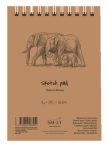   Vázlattömb - SMLT Sketch Pad - Natúr barna, 135 gr, 80 lapos A4