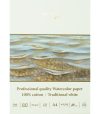 SMLT PRO Akvarelltömb, 100% pamut, varrott, 308g 10 lapos, 28x20 cm varrott