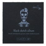   Fekete mini album - SMLT Black sketch album 170gr, 32 lapos, 9x9cm