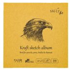   Mini album aranybarna - SMLT Kraft sketch album 100gr, 48 lapos, 14x14cm