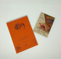 Vázlat- és festőtömb - SMLT Drawing authenticpad, spirálos, mikroperforált - Mixed Media, 200gr, 40 