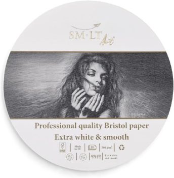 Bristol rajzkarton kör alakú - SMLT Bristol PRO - 308gr, 16 cm átmérő, 20 ív / csomag