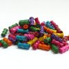 Színes fagyöngy hosszúkás bordázott 7mm x 16mm, 25g/cs Színes fagyöngy hosszúkás bordázott 7mm x 16mm, 25g/cs