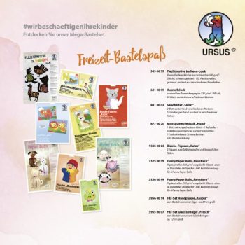 Kézműves készlet, 9 különböző készlettel -  állatos