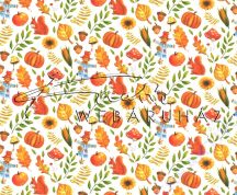 Kartonpapír - Őszi mozaik mókus, madárijesztő, sütőtök mintás karton, 29,5x20 cm, 1 lap