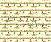 Kartonpapír - Karácsonyi varázslat Díszített fenyőfaágak sormintás Karton, 300g, 1 lap