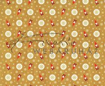 Kartonpapír - Karácsony ünnepe Mikulás kerti törpe + hópehely mintás Karton, 300g, 1 lap