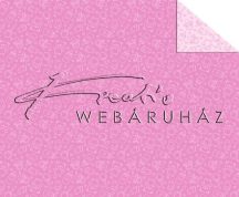 Kartonpapír - Babaváró, rózsaszín, mackó mintás karton, 1 lap