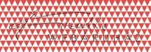 Kartonpapír - piros-fehér, geometrikus háromszögek mintás karton 29,5x20cm, 1 lap